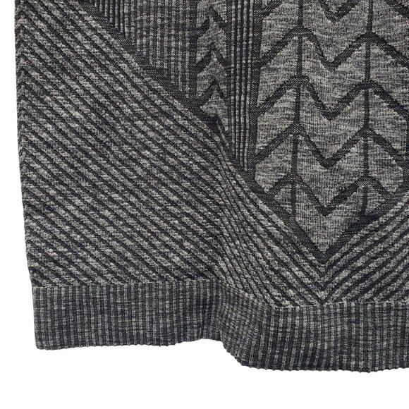 Ivivva Lululemon Girls Glacier Air Gray Textured Long Sleeve Top Thumb Holes 8 - Picture 7 of 10